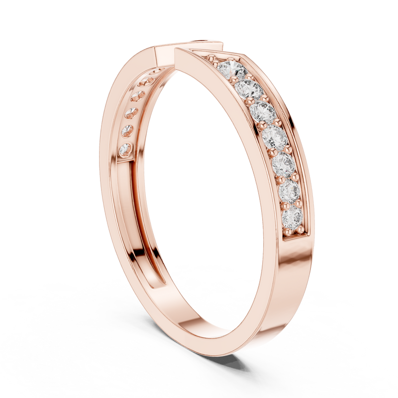 Ladies Ring HLR-112@7 - Rose Gold - Image