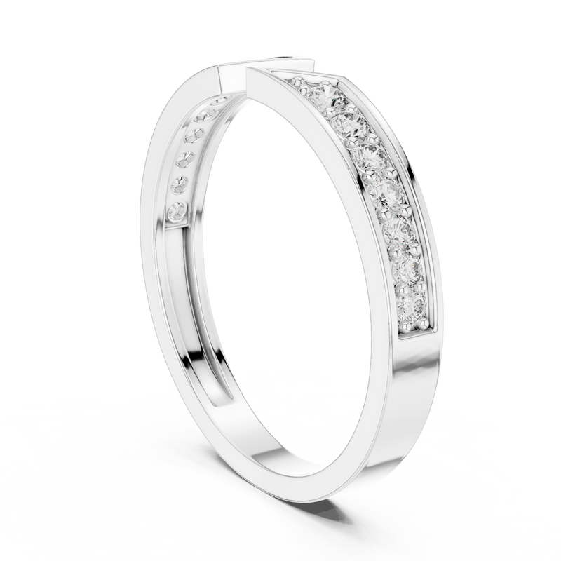 Ladies Ring HLR-112@7 - White Gold - Image