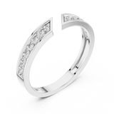 Ladies Ring HLR-112@7 - White Gold - Image