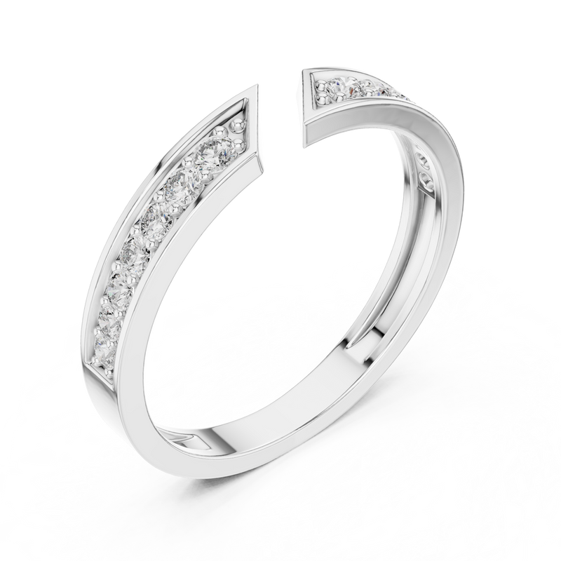 Ladies Ring HLR-112@7 - White Gold - Image