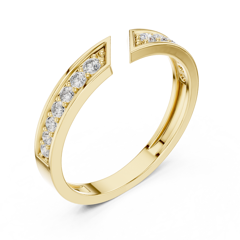 Ladies Ring HLR-112@7 - Yellow Gold - Image