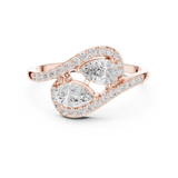 Ladies Ring HLR-175@7 - Rose Gold - Image