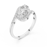 Ladies Ring HLR-175@7 - White Gold - Image