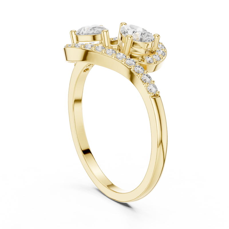 Ladies Ring HLR-175@7 - Yellow Gold - Image