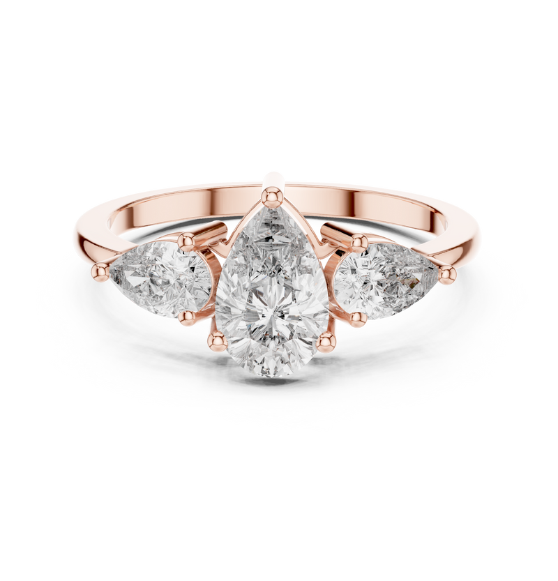 Ladies Ring HLR-18@7 - Rose Gold - Image