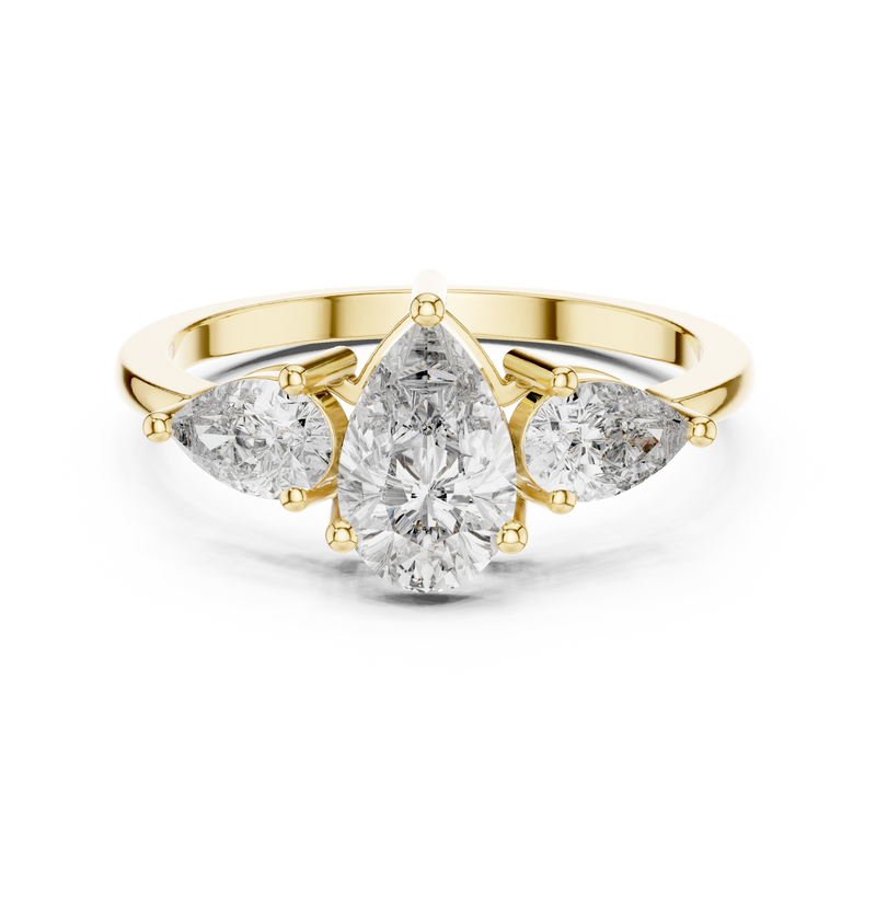 Ladies Ring HLR-18@7 - Yellow Gold - Image