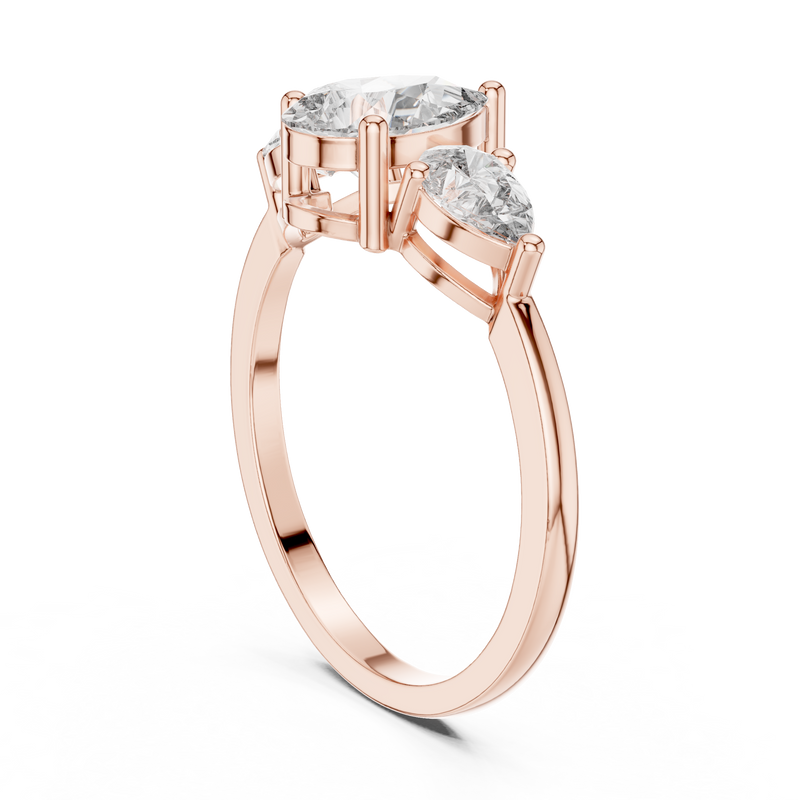 Ladies Ring HLR-18@7 - Rose Gold - Image