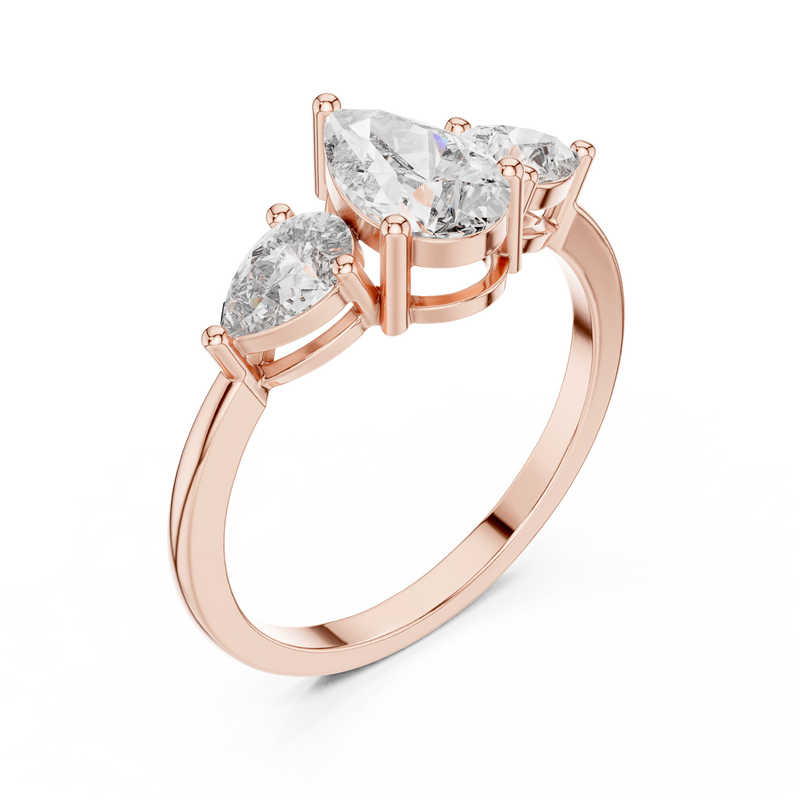 Ladies Ring HLR-18@7 - Rose Gold - Image