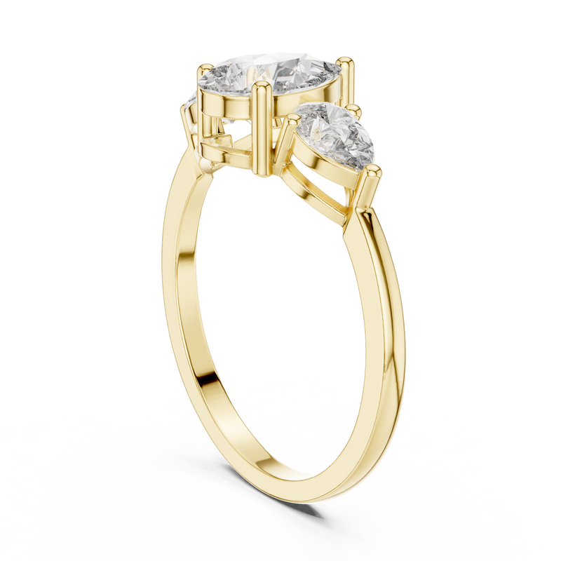 Ladies Ring HLR-18@7 - Yellow Gold - Image
