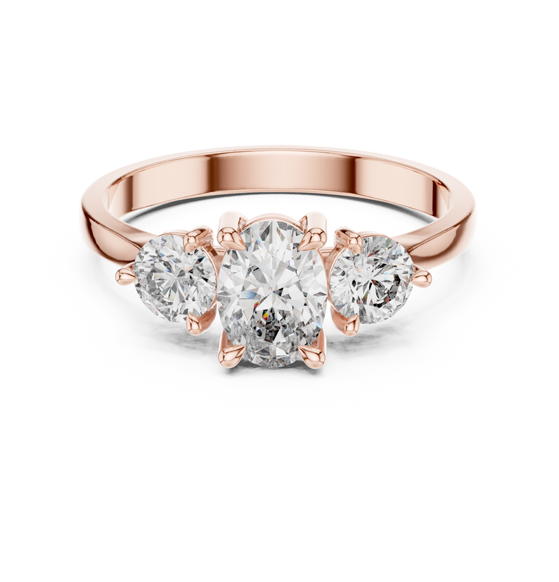 Ladies Ring HLR-19@7 - Rose Gold - Image