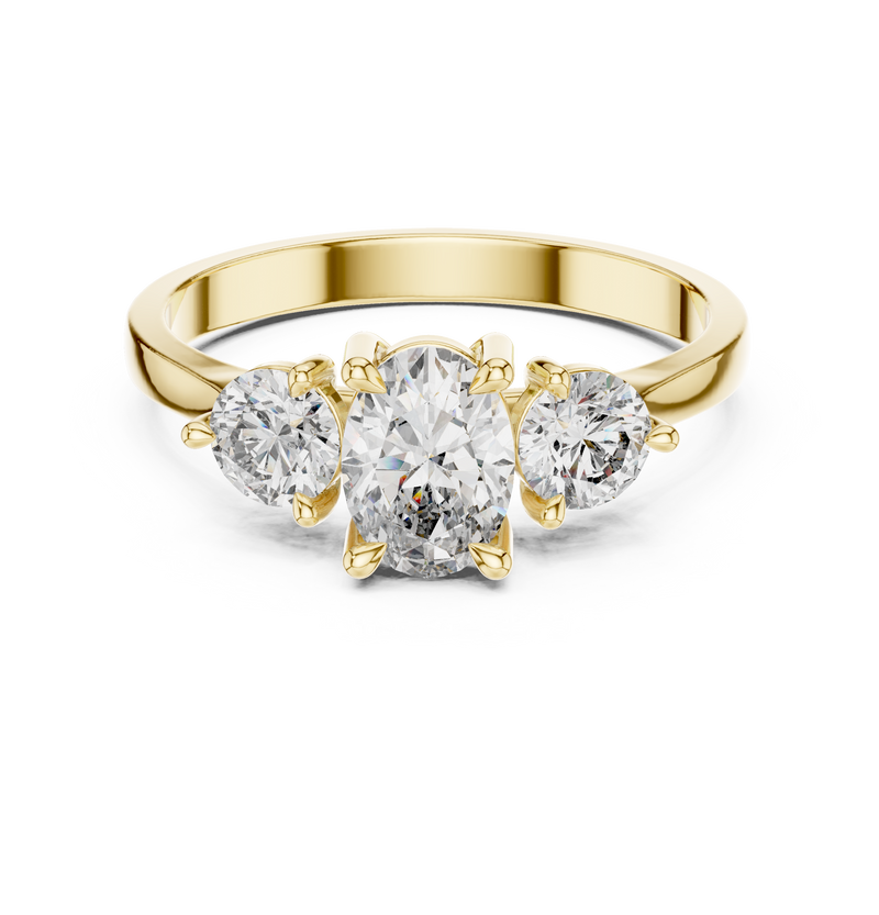 Ladies Ring HLR-19@7 - Yellow Gold - Image