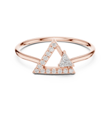 Ladies Ring HLR-194@7 - Rose Gold - Image