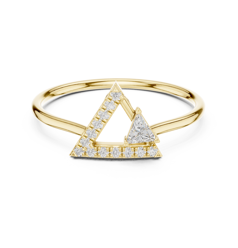 Ladies Ring HLR-194@7 - Yellow Gold - Image