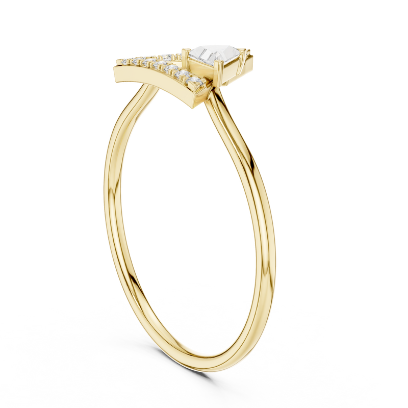 Ladies Ring HLR-194@7 - Yellow Gold - Image