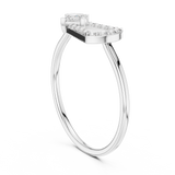 Ladies Ring HLR-195@7 - White Gold - Image