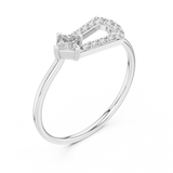 Ladies Ring HLR-195@7 - White Gold - Image