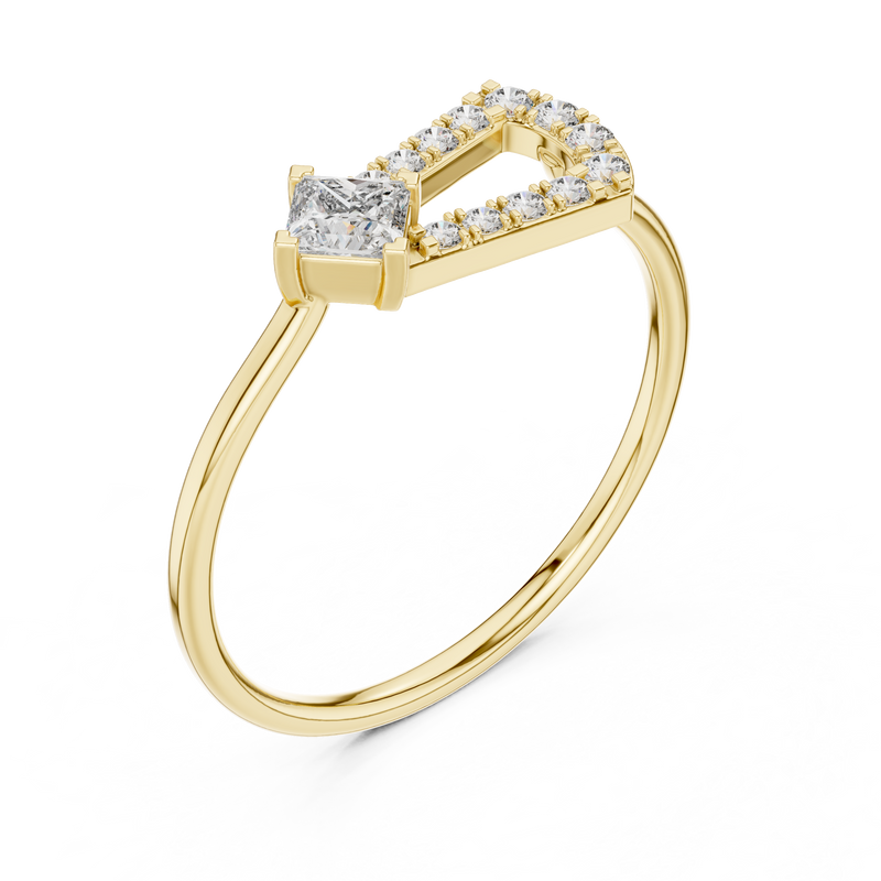 Ladies Ring HLR-195@7 - Yellow Gold - Image