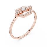 Ladies Ring HLR-196@7 - Rose Gold - Image