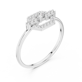 Ladies Ring HLR-196@7 - White Gold - Image