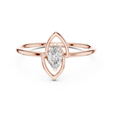 Ladies Ring HLR-197@7 - Rose Gold - Image