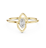Ladies Ring HLR-197@7 - Yellow Gold - Image