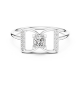 Ladies Ring HLR-198@7 - White Gold - Image