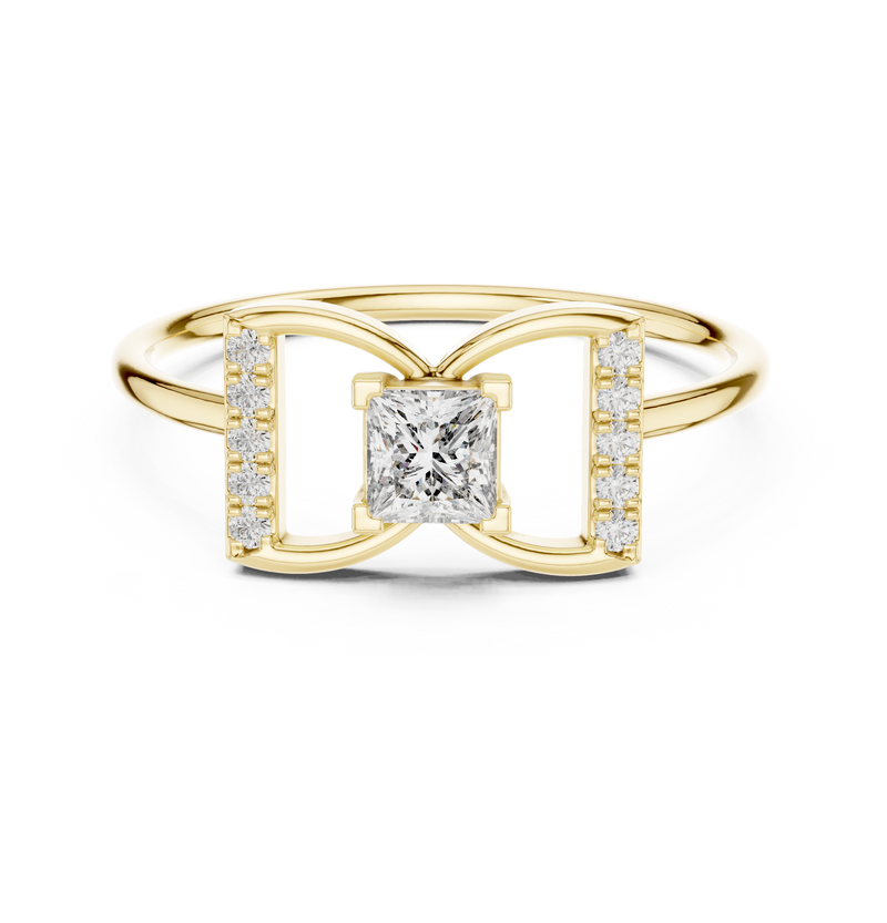 Ladies Ring HLR-198@7 - Yellow Gold - Image