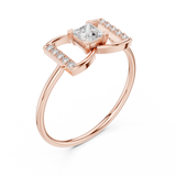 Ladies Ring HLR-198@7 - Rose Gold - Image