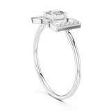 Ladies Ring HLR-198@7 - White Gold - Image
