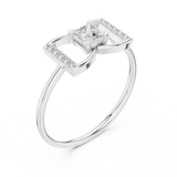 Ladies Ring HLR-198@7 - White Gold - Image