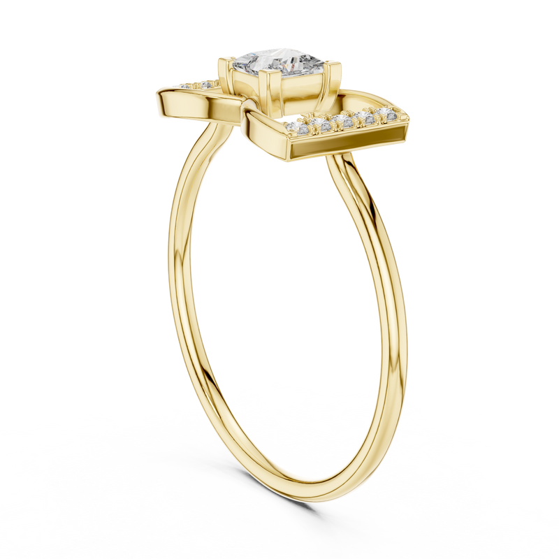Ladies Ring HLR-198@7 - Yellow Gold - Image