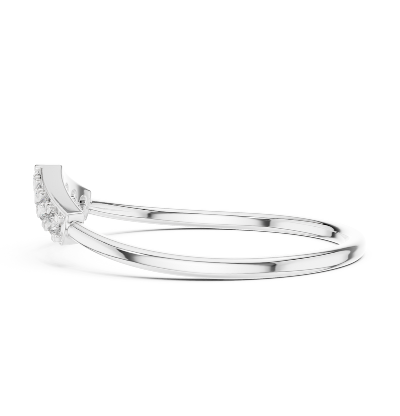 Ladies Ring HLR-199@7 - White Gold - Image