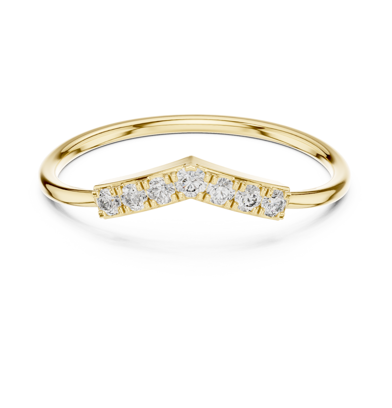 Ladies Ring HLR-199@7 - Yellow Gold - Image