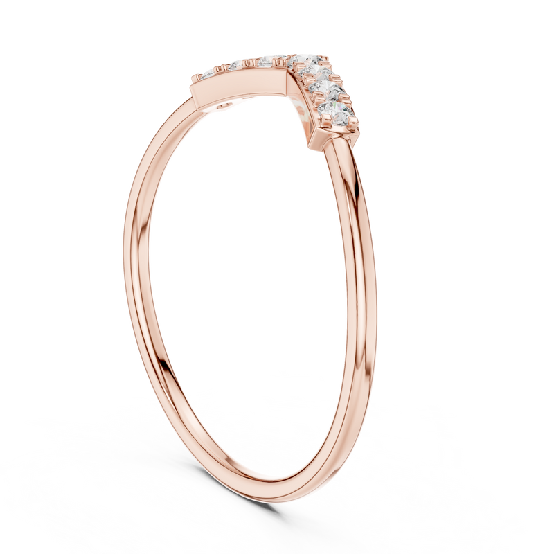 Ladies Ring HLR-199@7 - Rose Gold - Image
