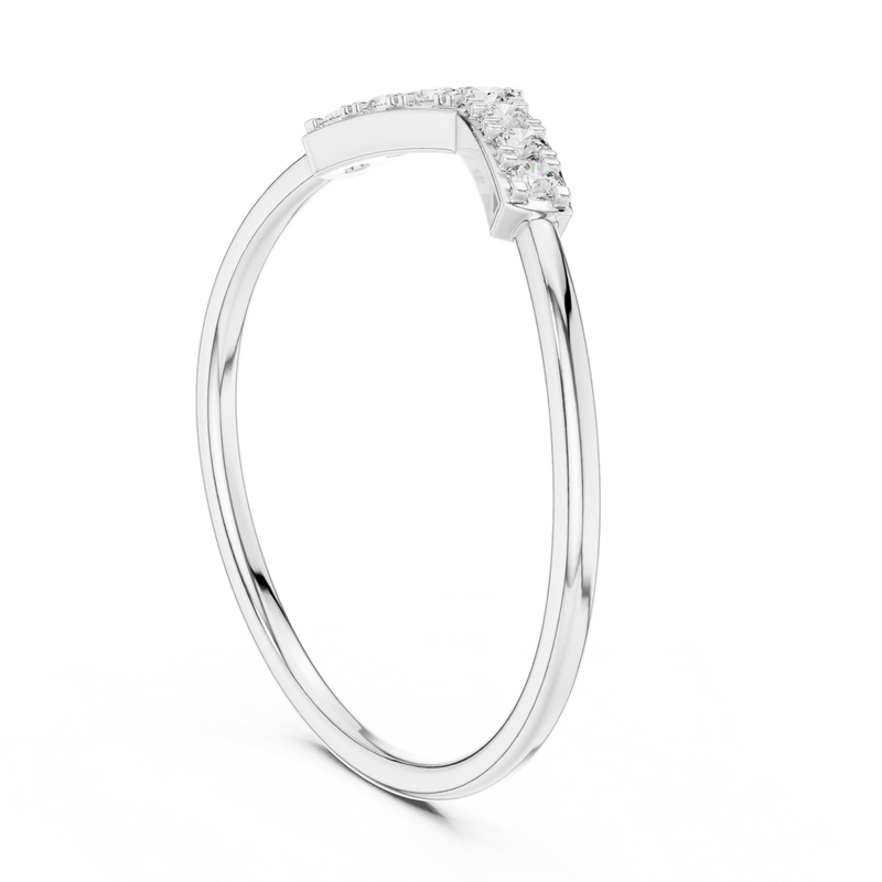 Ladies Ring HLR-199@7 - White Gold - Image