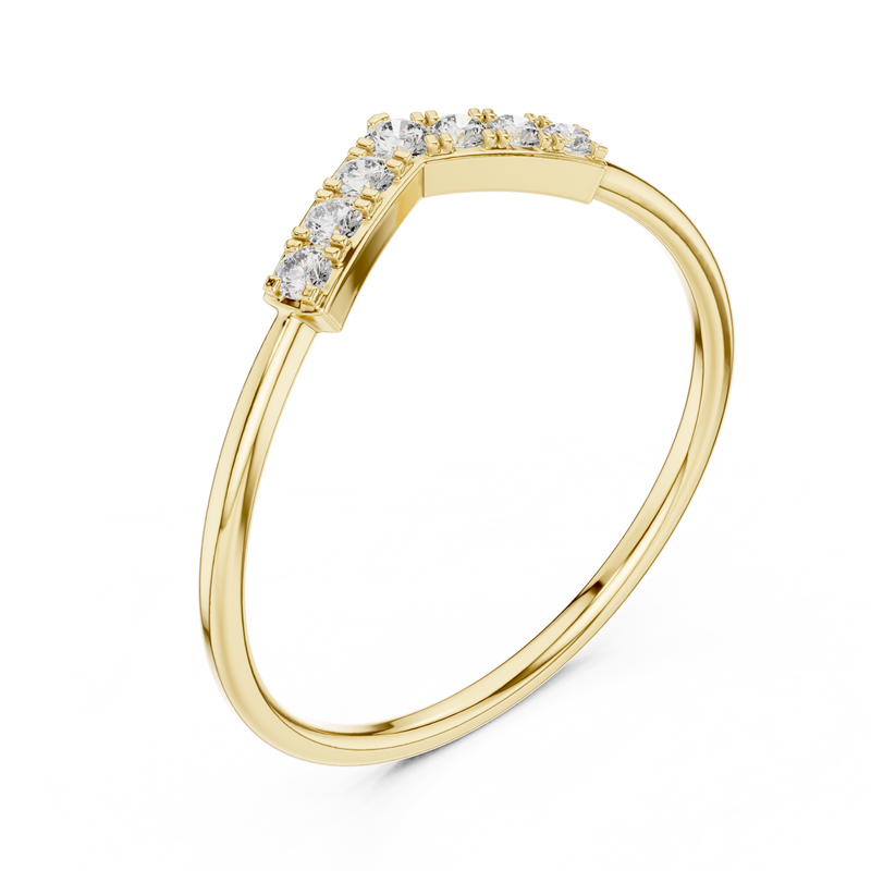Ladies Ring HLR-199@7 - Yellow Gold - Image