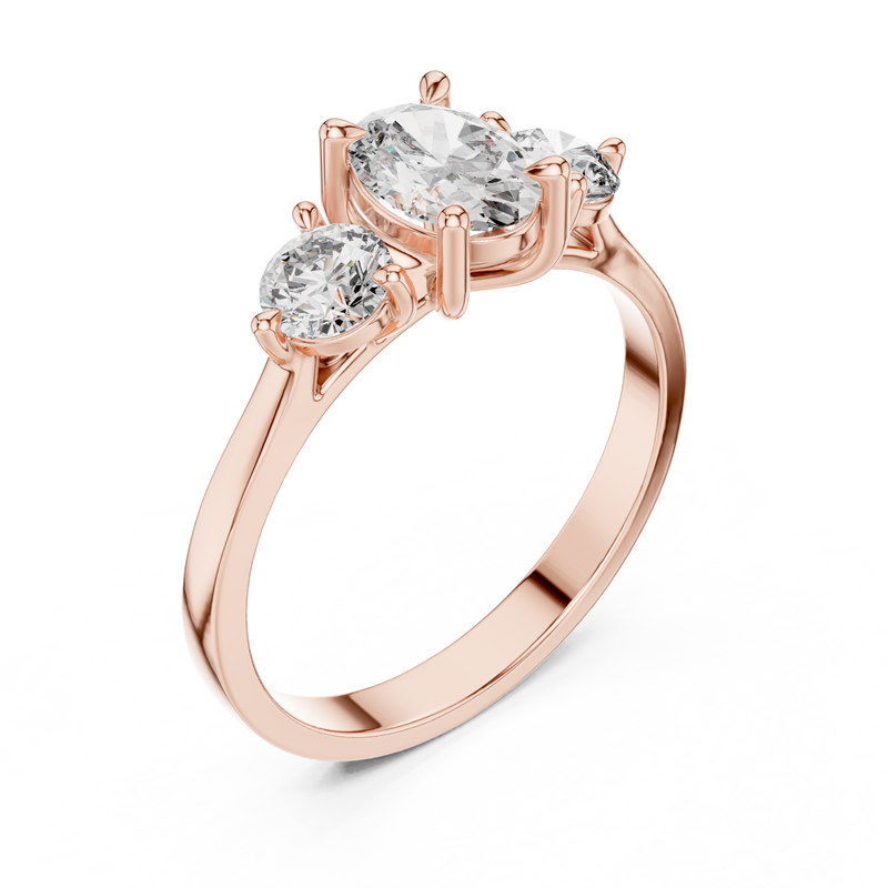 Ladies Ring HLR-19@7 - Rose Gold - Image
