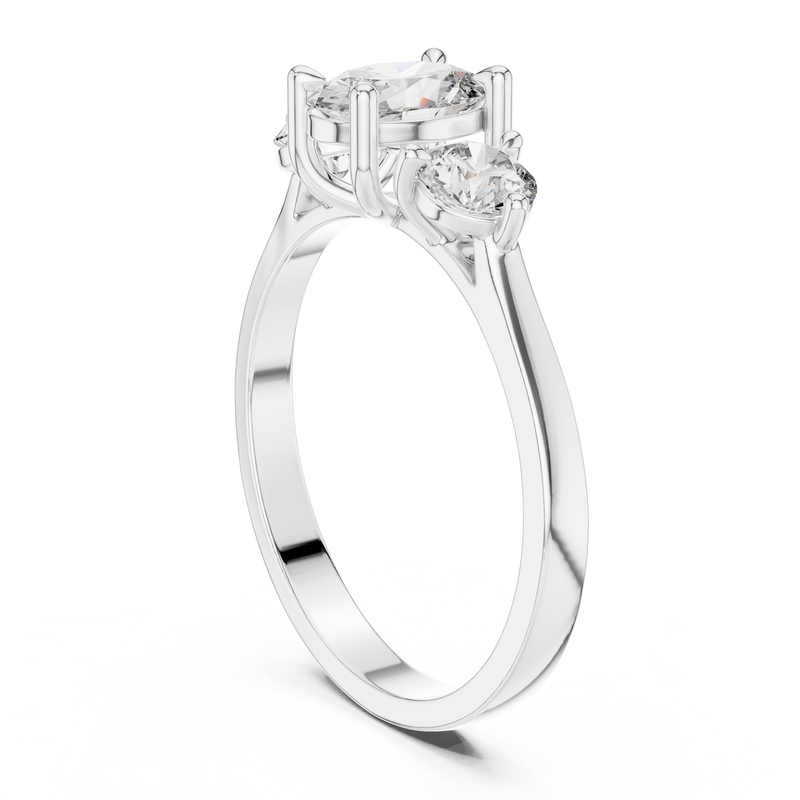 Ladies Ring HLR-19@7 - White Gold - Image