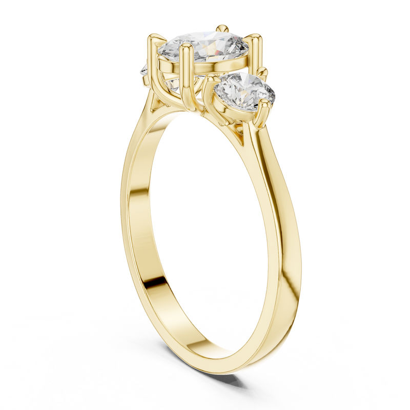 Ladies Ring HLR-19@7 - Yellow Gold - Image