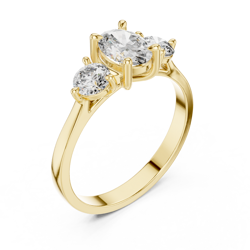 Ladies Ring HLR-19@7 - Yellow Gold - Image