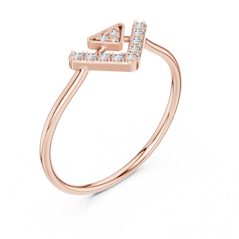 Ladies Ring HLR-200@7 - Rose Gold - Image