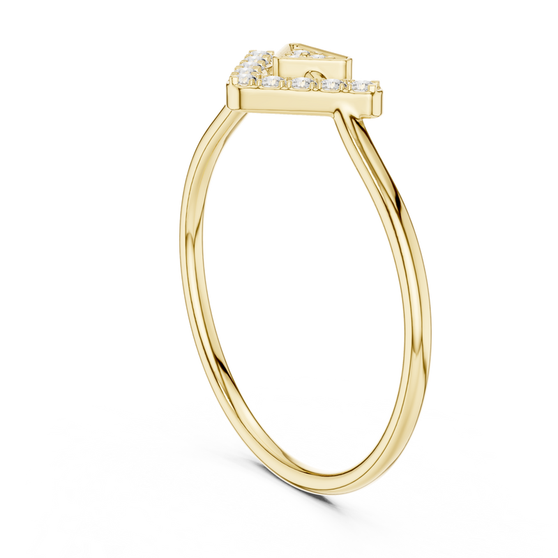 Ladies Ring HLR-200@7 - Yellow Gold - Image