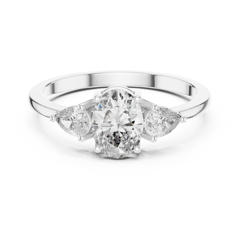 Ladies Ring HLR-22@7 - White Gold - Image