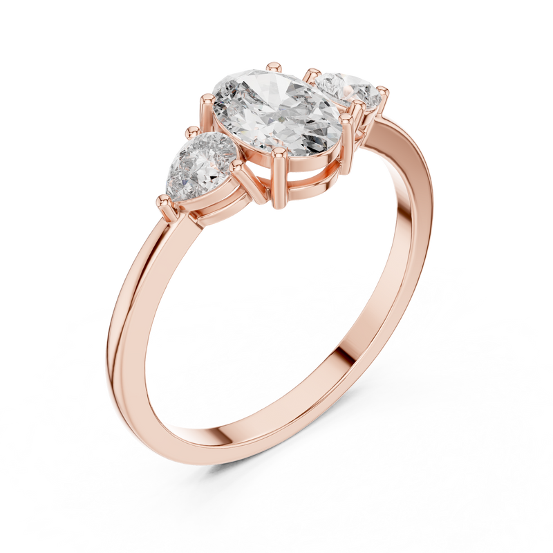Ladies Ring HLR-22@7 - Rose Gold - Image