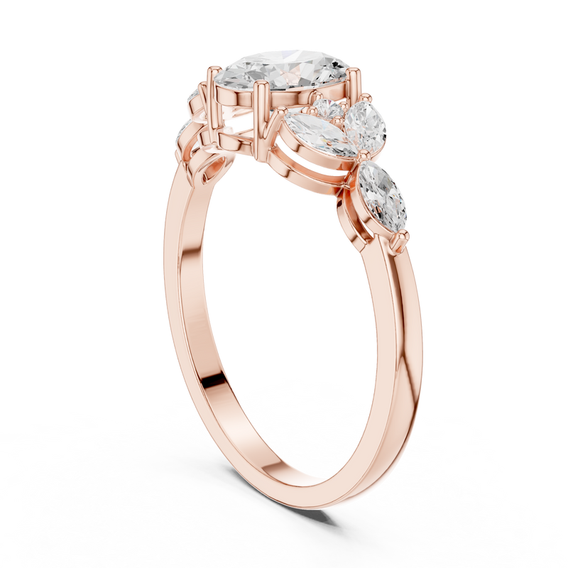 Ladies Ring HLR-43@7 - Rose Gold - Image