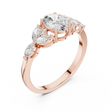 Ladies Ring HLR-43@7 - Rose Gold - Image