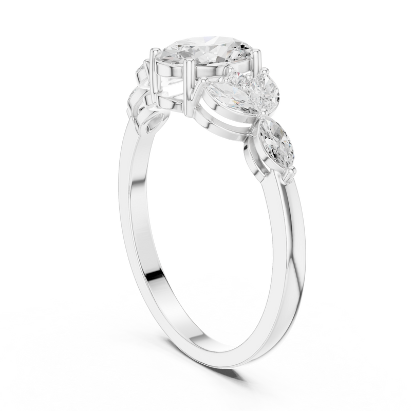 Ladies Ring HLR-43@7 - White Gold - Image