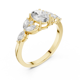 Ladies Ring HLR-43@7 - Yellow Gold - Image