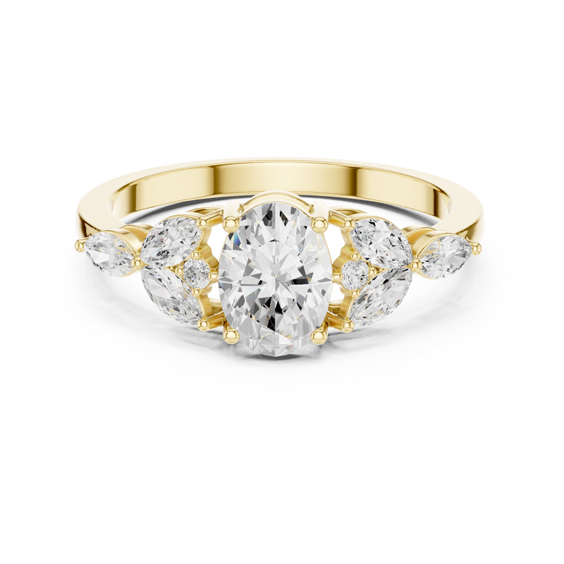 Ladies Ring HLR-43@7 - Yellow Gold - Image
