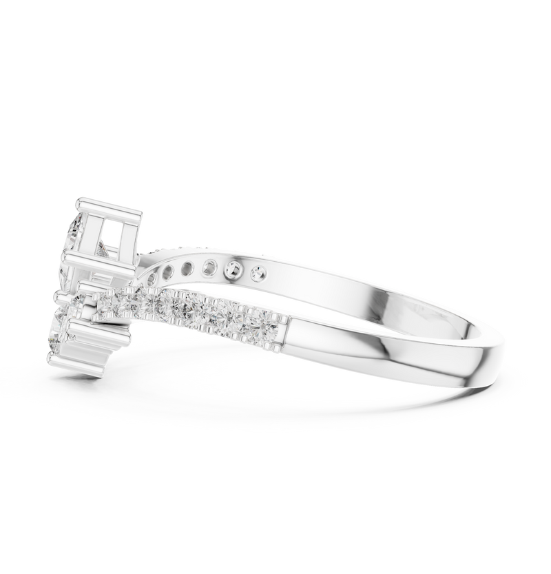 Ladies Ring HLR-44@7 - White Gold - Image